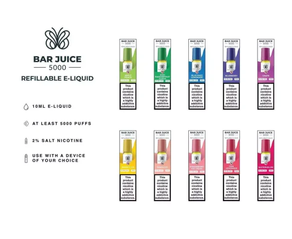 Bar Juice 5000 Vape Nic Salt - Image 2