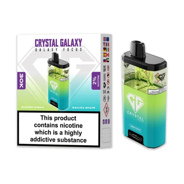 Crystal Galaxy Focus 30000 Puffs Disposable Vape - Image 4