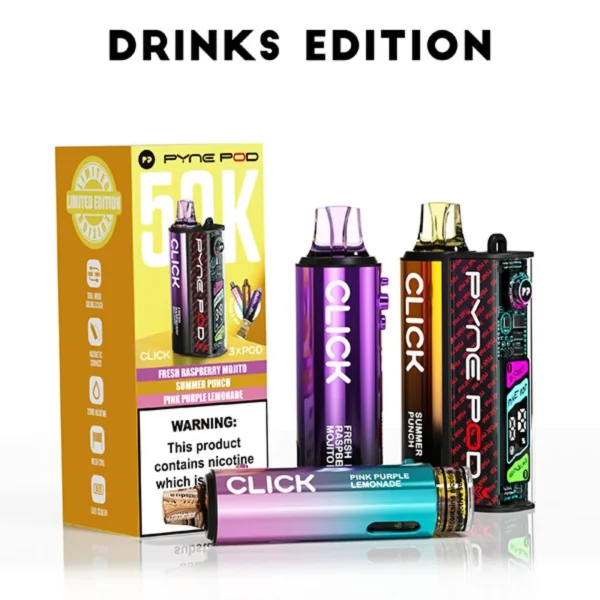 Pyne Pod Click 50K Puffs Prefilled Pod Kit (CONTAINS 3 PODS) - Image 14