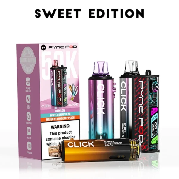 Pyne Pod Click 50K Puffs Prefilled Pod Kit (CONTAINS 3 PODS) - Image 5