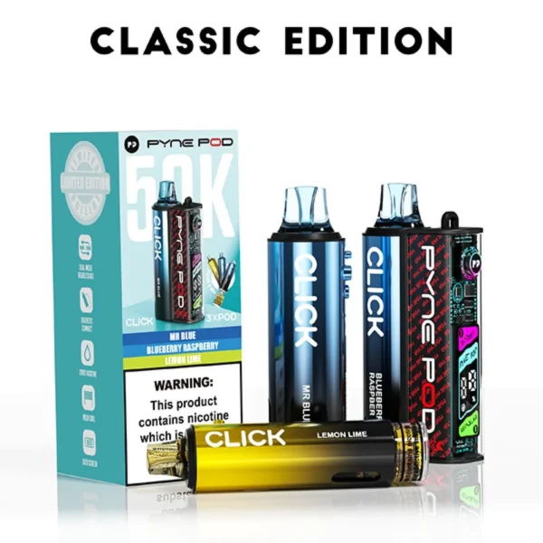 Pyne Pod Click 50K Puffs Prefilled Pod Kit (CONTAINS 3 PODS) - Image 4