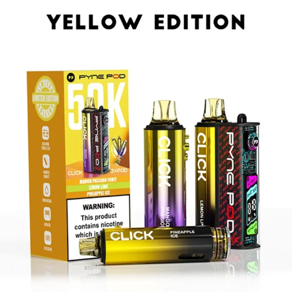 Pyne Pod Click 50K Puffs Prefilled Pod Kit (CONTAINS 3 PODS) - Image 8